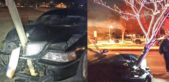 Car Found Driving with Tree in the Grille